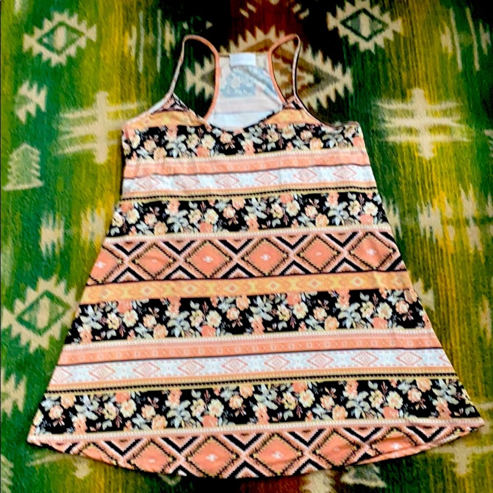 Flirty Aztec & Floral Dress